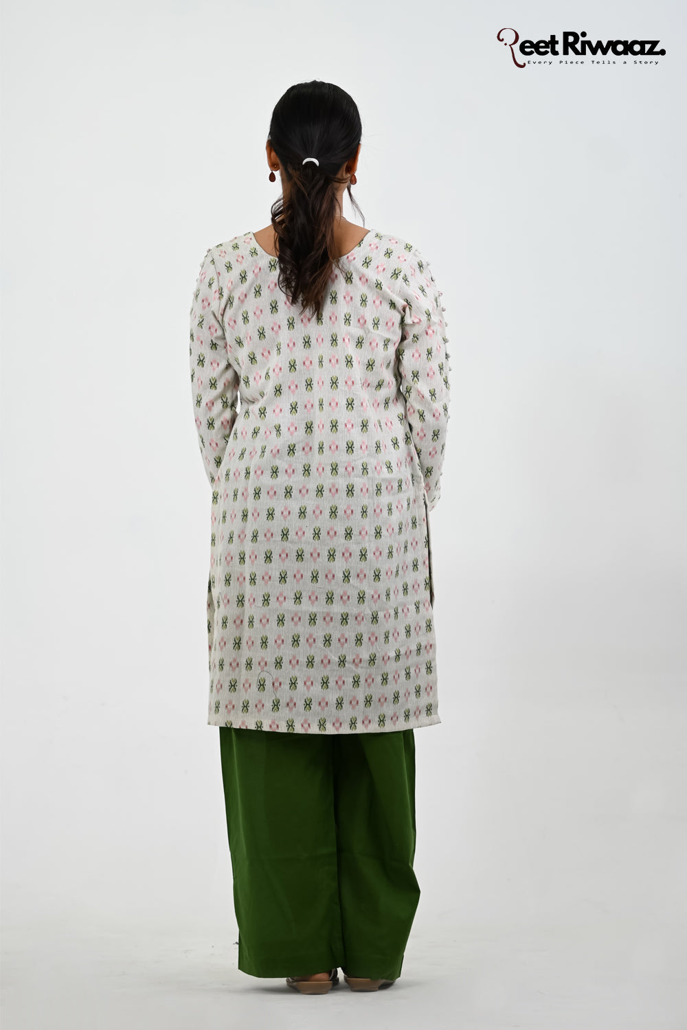 Pure Cotton Suit With Pocket Design Palazzo Set